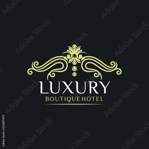 Luxury logo design vector template 