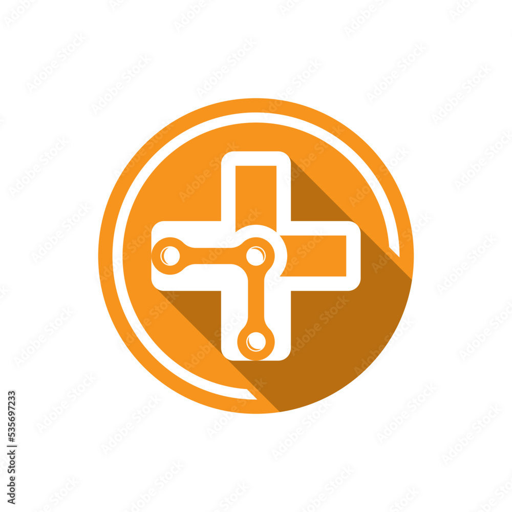 Obraz premium Medical logo template icon design