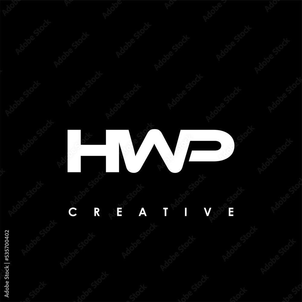 HWP Letter Initial Logo Design Template Vector Illustration HWP Letter Initial Logo Design Template Vector Illustration