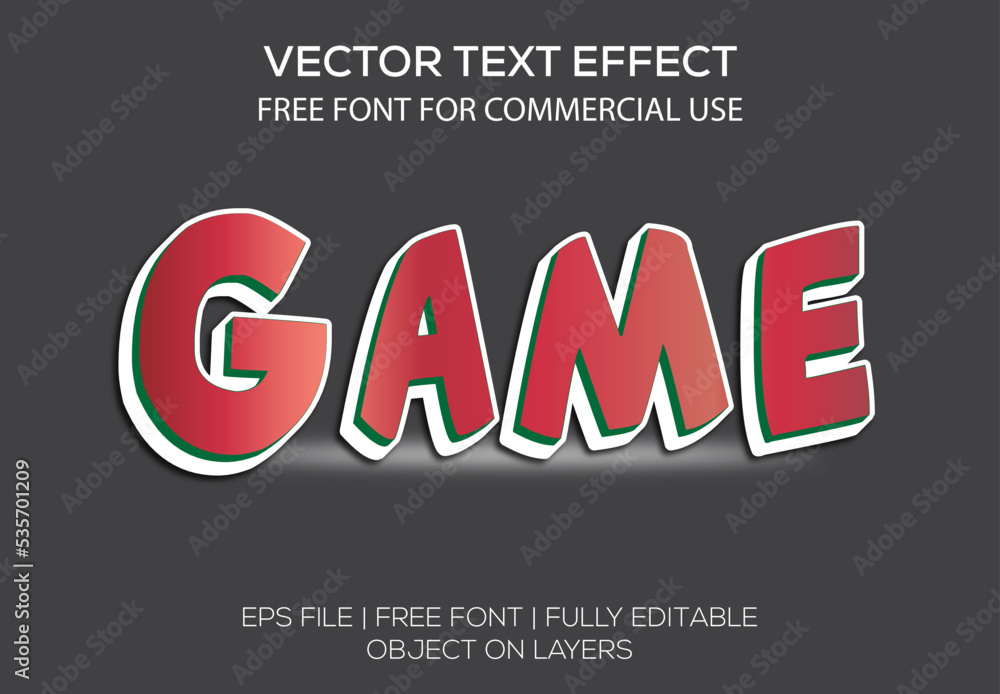Luxury game vector editable text effect design. Luxury game vector editable text effect design.