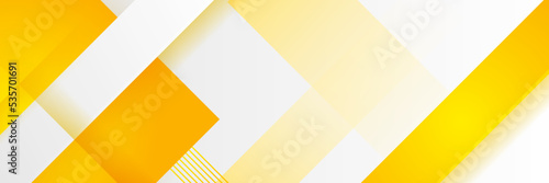 orange yellow white geometric shapes abstract modern technology background design. Vector abstract graphic presentation design banner pattern background web template.