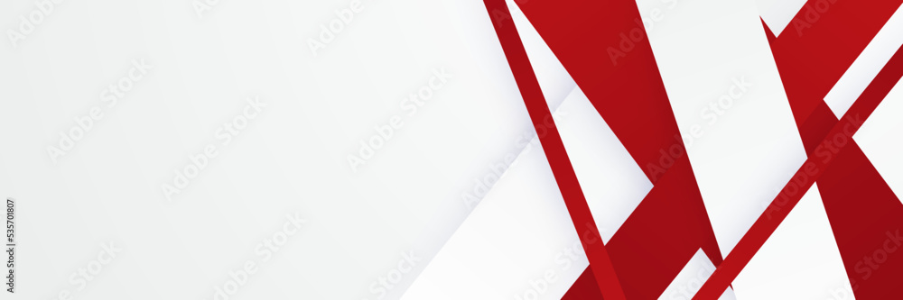 Modern red and white abstract banner background. Template corporate banner concept red black grey and white contrast background. Modern red and white abstract banner background. Template corporate banner concept red black grey and white contrast background.