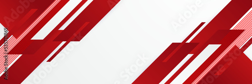 Modern red white abstract banner background. Vector illustration design for presentation, banner, cover, web, flyer, card, poster, wallpaper, texture, slide, magazine