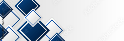abstract blue and white vector banner