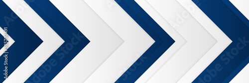 abstract blue and white vector banner