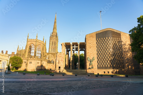 Coventry Cathedral in morning light. England