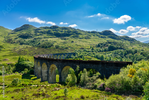 Glenfinnan Railway Viaduct in Scotland