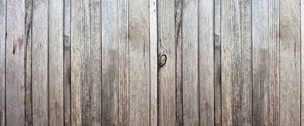 Naklejka premium Vintage wooden boards of plank background.