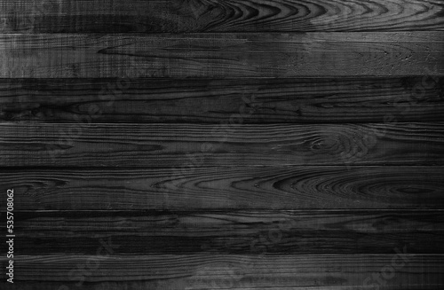 Obraz na płótnie Dark wooden wall of black and white color of interior decoration background. w salonie