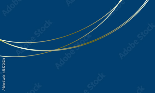 金色の線が入った装飾のあるシンプルな背景　紺色
