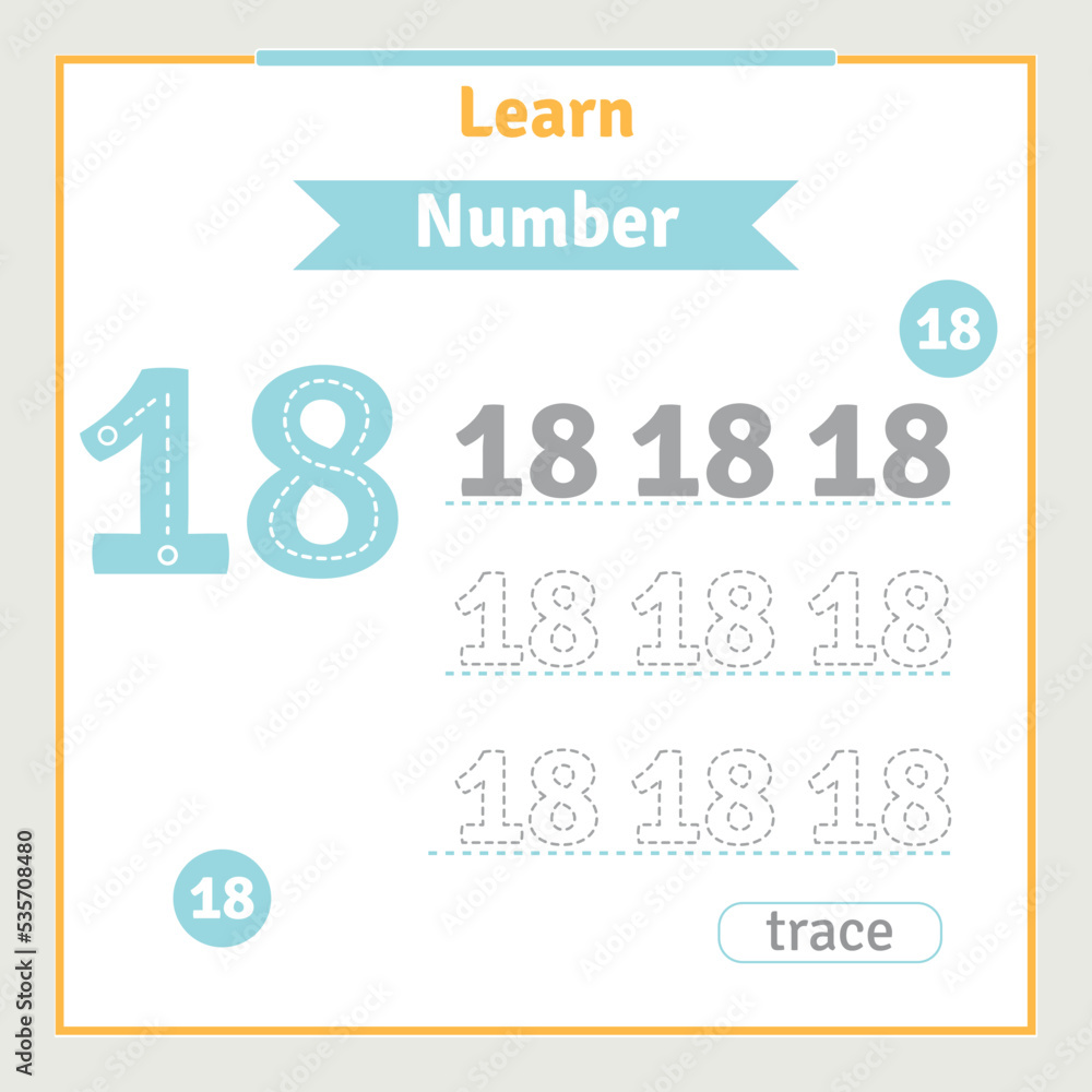 Back to school worksheet for kids with number tracing fun vector preschool number illustration for kids learning activity alphabet coloring book Back to school worksheet for kids with number tracing fun vector preschool number illustration for kids learning activity alphabet coloring book