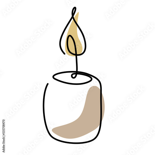 candle with fire glowing ornament for christmas tree decoration