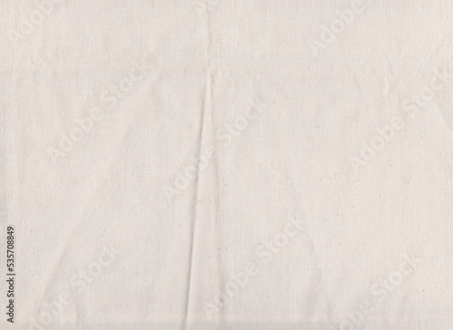White fabric texture background.