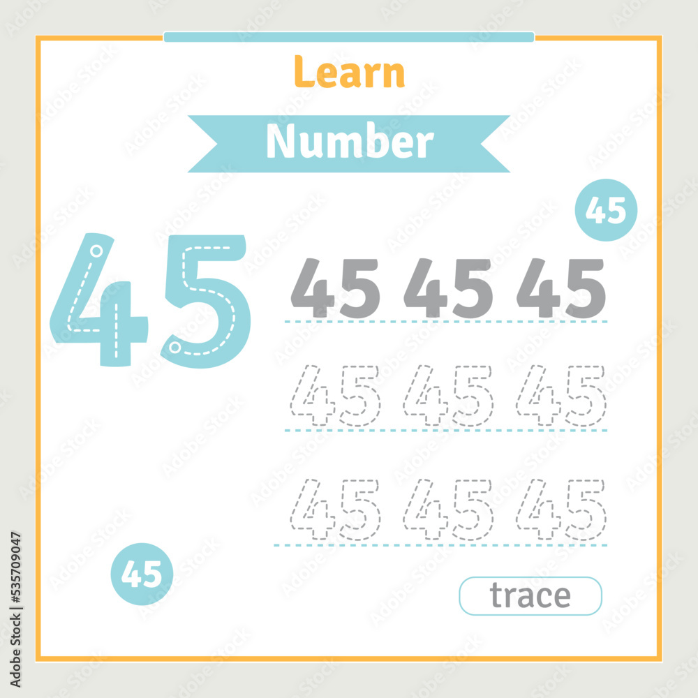 Back to school worksheet for kids with number tracing fun vector preschool number illustration for kids learning activity alphabet coloring book Back to school worksheet for kids with number tracing fun vector preschool number illustration for kids learning activity alphabet coloring book