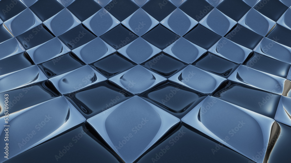 Naklejka premium Abstract background of polygons on black and gray background.