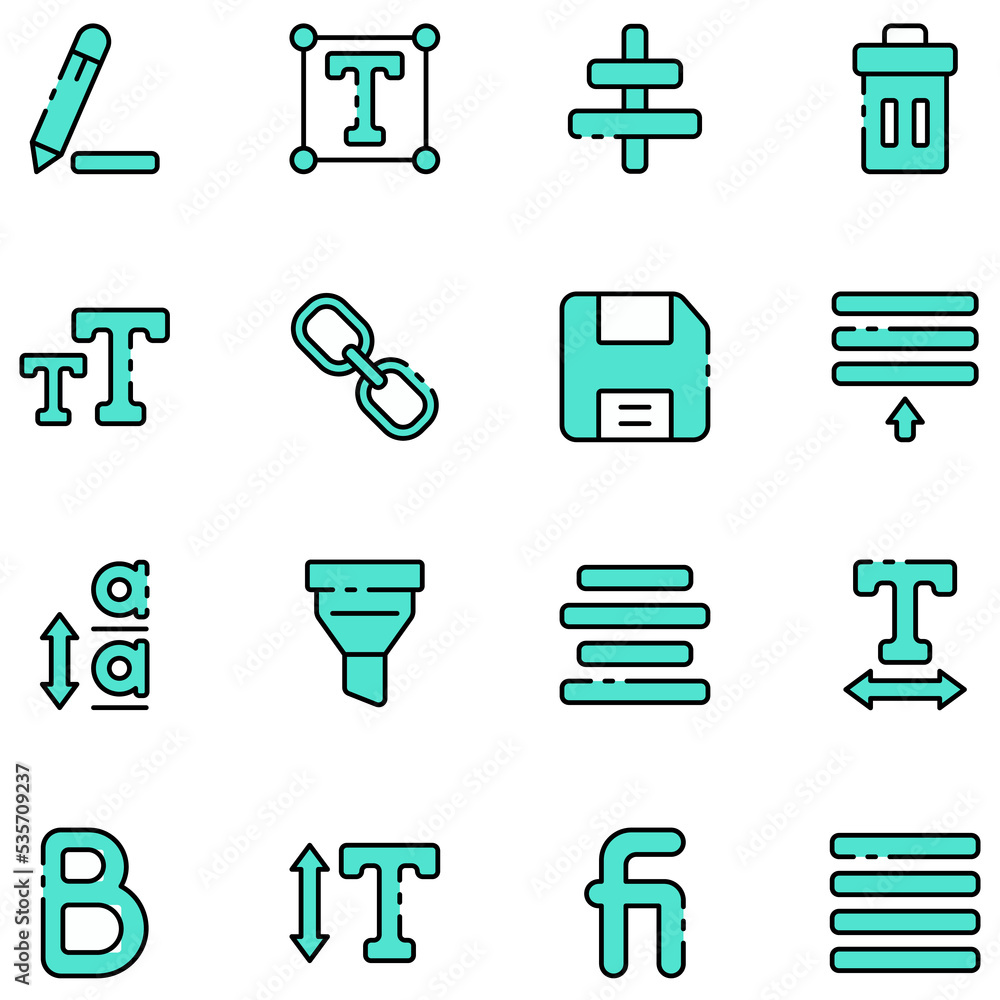 text editor icon set text editor icon set