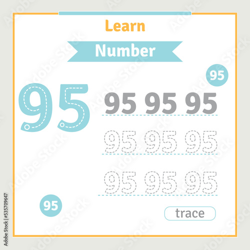 Back to school worksheet for kids with number tracing fun vector preschool number illustration for kids learning activity alphabet coloring book