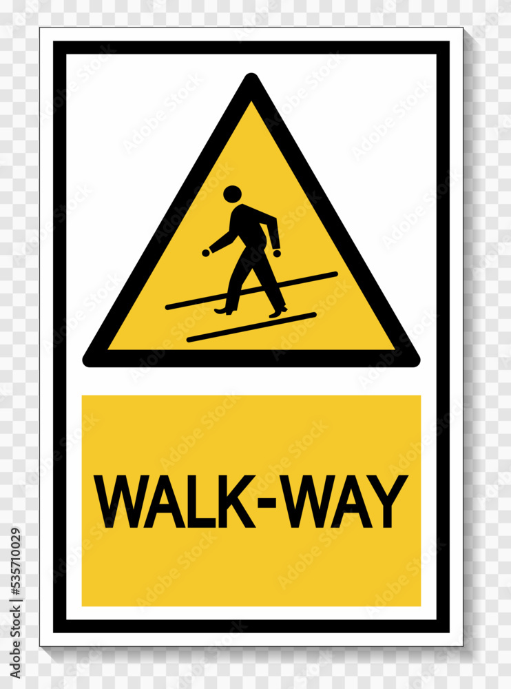 Walk way Symbol Sign Isolate On White Background,Vector Illustration EPS.10 Walk way Symbol Sign Isolate On White Background,Vector Illustration EPS.10