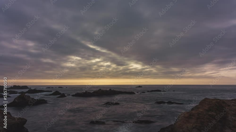 Beautiful Clouds over the Ocean Sunset Timelapse Beautiful Clouds over the Ocean Sunset Timelapse