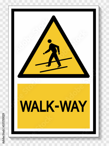 Walk way Symbol Sign Isolate On White Background,Vector Illustration EPS.10