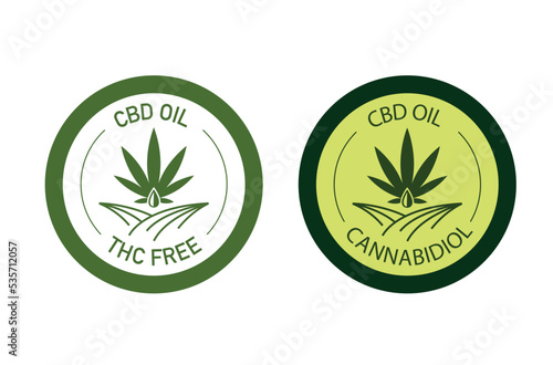 cbd thc free icon vector illustration 