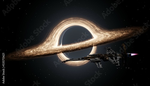 3 Illustration of a black hole. © Adis