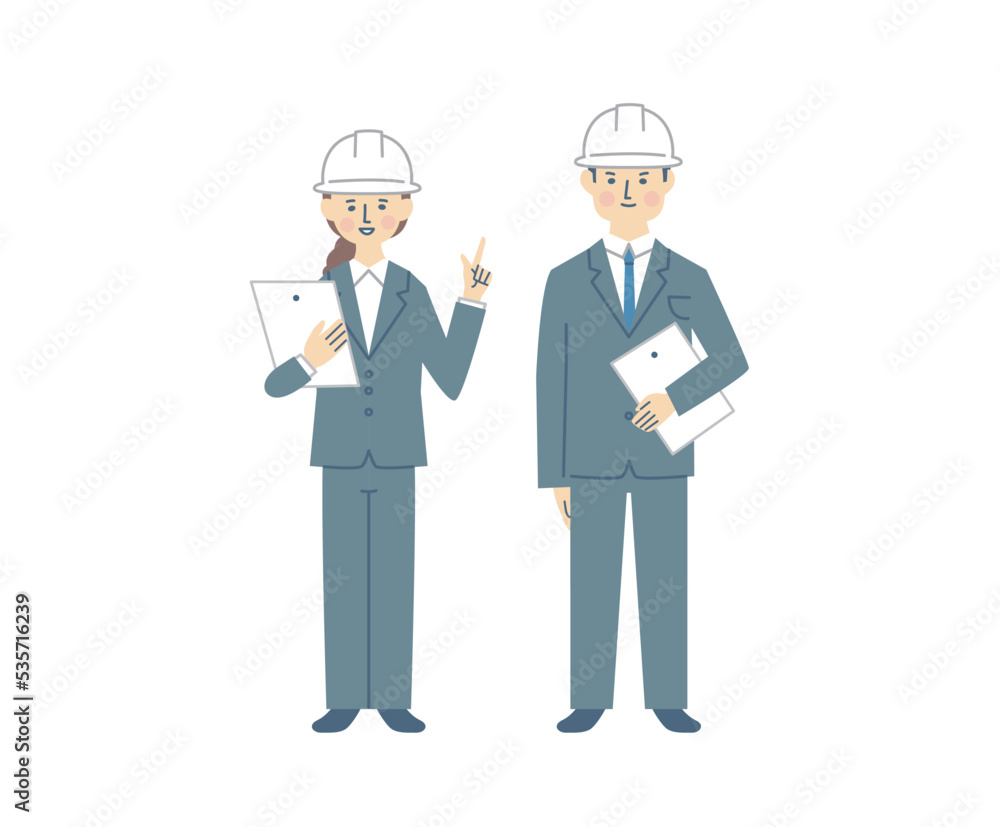 ビジネスマンとビジネスウーマン