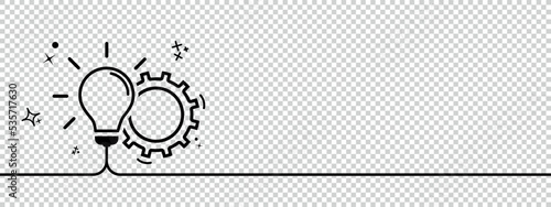 Working Process Strategy Concept - Vector Illustration Isolated On Transparent Background