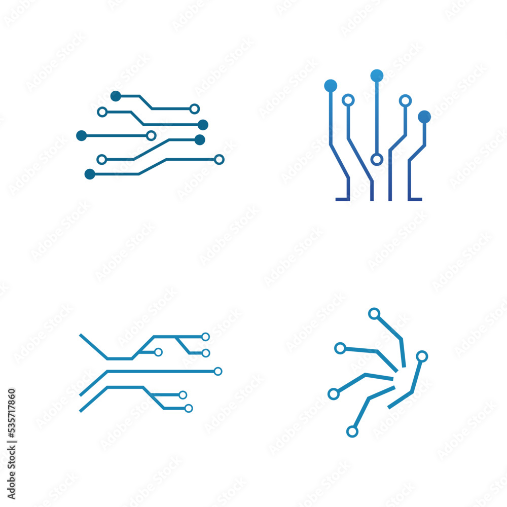 Circuit Logo Template vector Circuit Logo Template vector