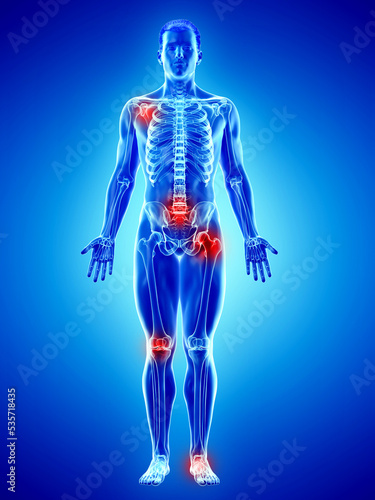 3d rendered medically accurate illustration of a mans skeleton © Sebastian Kaulitzki