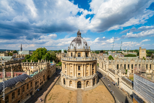 Skyline panorama of Oxford city in England