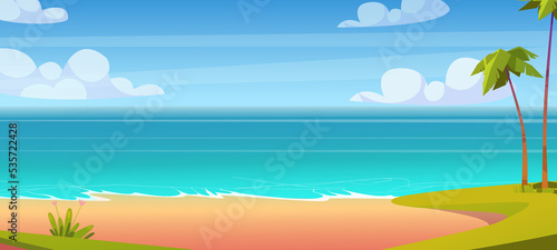 Beach landscape background