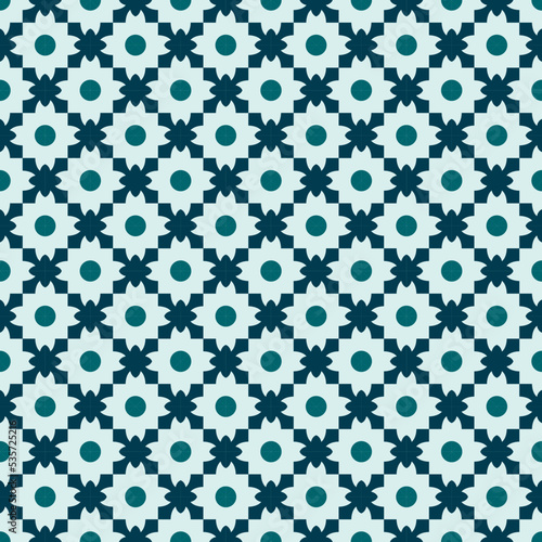 Floor or wall ceramic tile design, seamless pattern. Vector illustration. Patchwork background, geometric texture