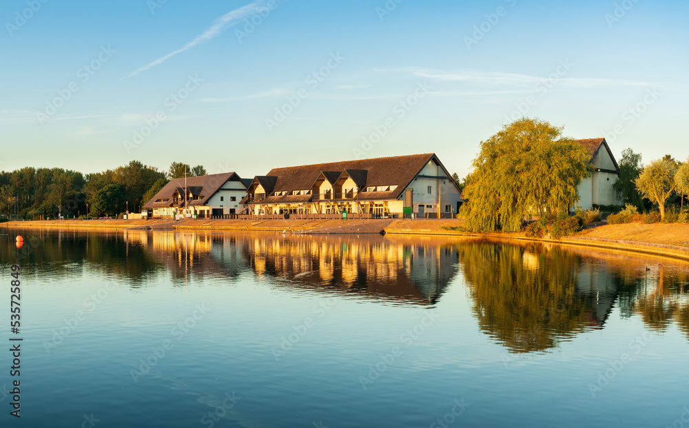 Willen lakeside in Milton Keynes. England
