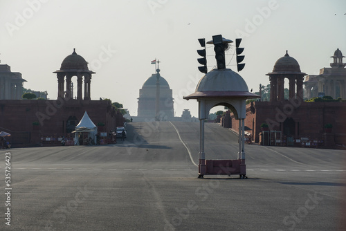 View of near india gate Indian parliament image photo