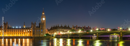 Photography Big Ben at night in London. England