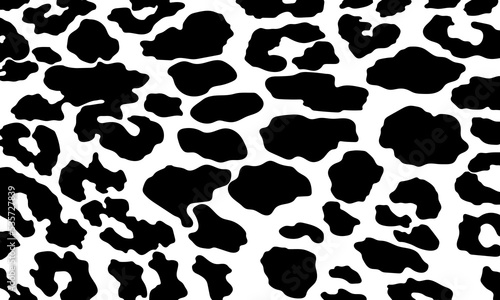 Vector black leopard print pattern animal seamless. Leopard skin abstract for printing and more.