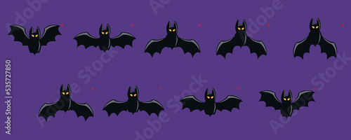Flying Bat Sprite Sheet