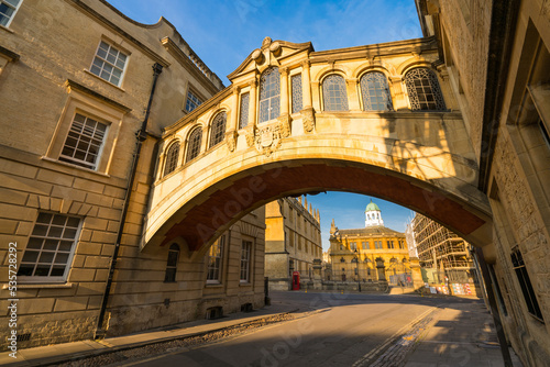 Hertford Bridge known as the Bridge of Sighs  on New College Lane in Oxford, England
