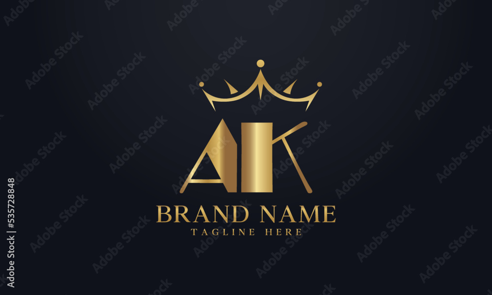 King crown logo design vector and extra bold queen symbol King crown logo design vector and extra bold queen symbol