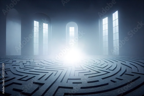 Room with a maze