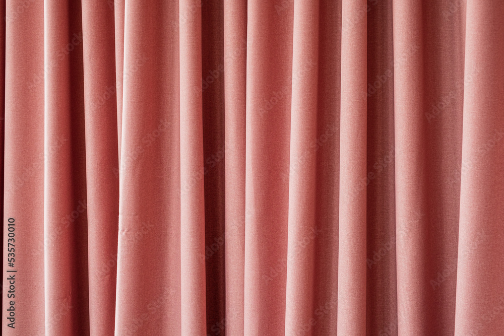 Curtain background detail with waves - obrazy, fototapety, plakaty 