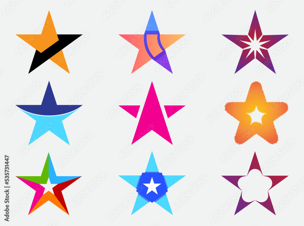 stars logo design for business and beautiful art stars logo design for business and beautiful art