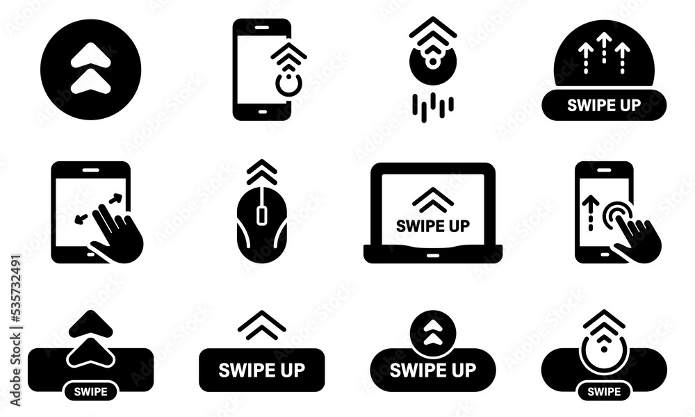 Slide Action Social Media App Silhouette Icon Set. Scroll Drag Move Click Touch Display Gesture Sign. Swipe Button on Smartphone Computer PC Laptop Glyph Pictogram. Isolated Vector Illustration Slide Action Social Media App Silhouette Icon Set. Scroll Drag Move Click Touch Display Gesture Sign. Swipe Button on Smartphone Computer PC Laptop Glyph Pictogram. Isolated Vector Illustration