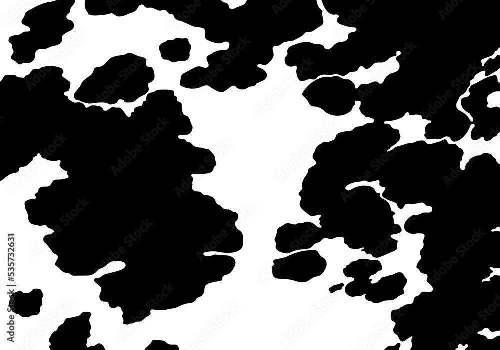 Vector black cow print pattern animal seamless. Vector black cow print pattern animal seamless.