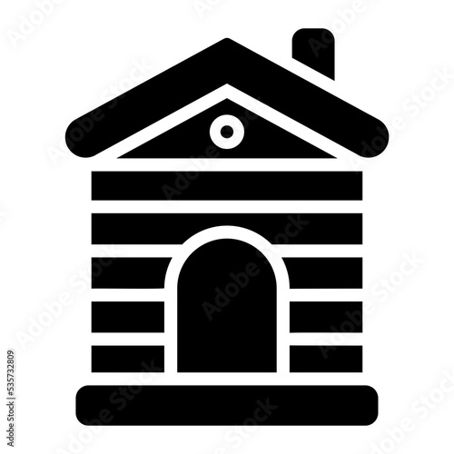 pet house glyph icon
