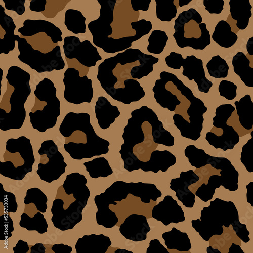 Leopard, cheetah and jaguar print seamless pattern. Animal skin print seamless pattern design.