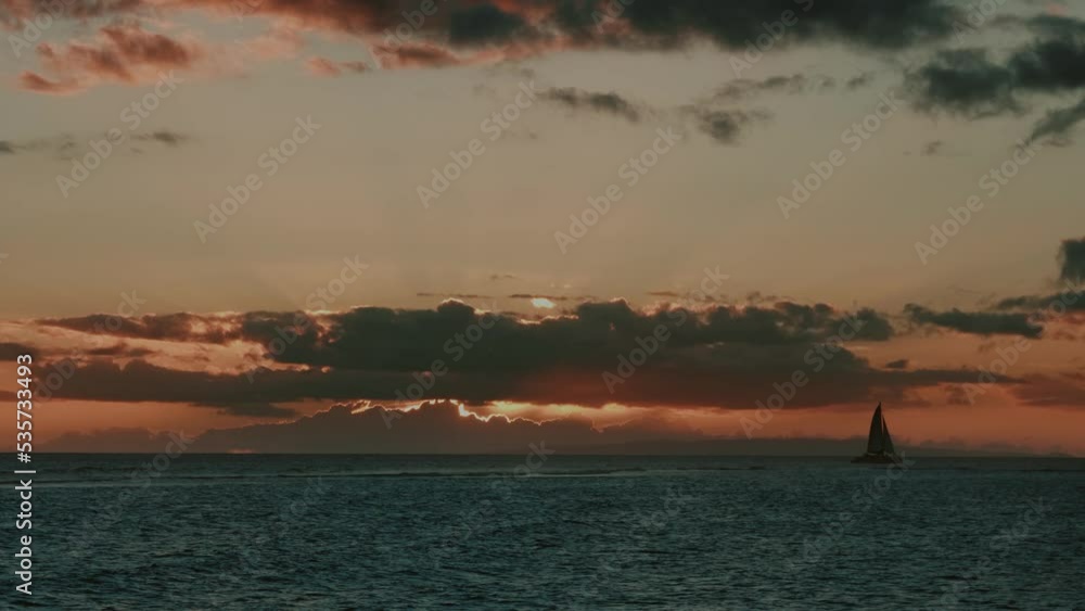 Wonderful sunset with a sailingboat. Wonderful sunset with a sailingboat.