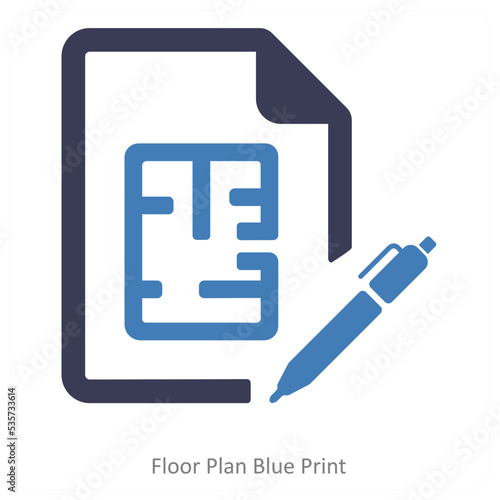 Floor Plan blue print