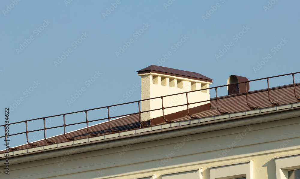 chimney on the roof